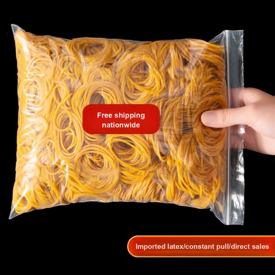 750 шт. Высокоэластичные Прочные Резинки, Желтые Коровьи Резинки для Связки Денег, Термостойкие Резиновые Кольца, Промышленные Резинки