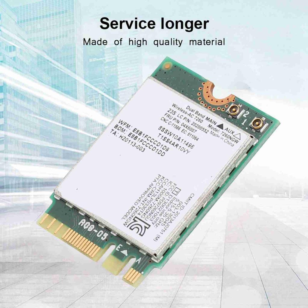 Dual Frequency Wireless Network Card for Intel 7260 AC 867Mbps Special for Lenovo  ThinkPad