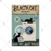 Laundry Vintage Metal Sign Tin Sign Funny Metal Plaque Retro Plate Metal Poster Open 24 Hours for Home Room Washroom Wall Decor