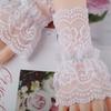 Decorative Scar Cover Gloves Detachable Sleeve Cuffs Lace Cuffs Ruffles Elbow Sleeve Fake Sleeve