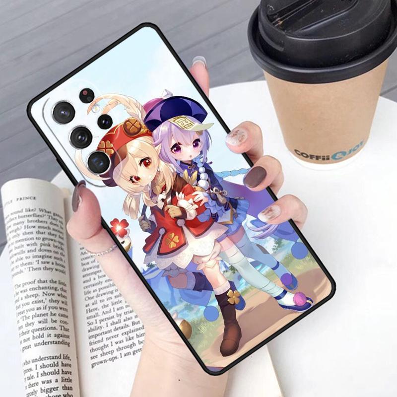 Чехол для телефона Genshin Impact Кли Для Samsung Galaxy S24 S25 Ultra S21 S22 Ultra S10E Note 10 Plus Note 20 FE S23