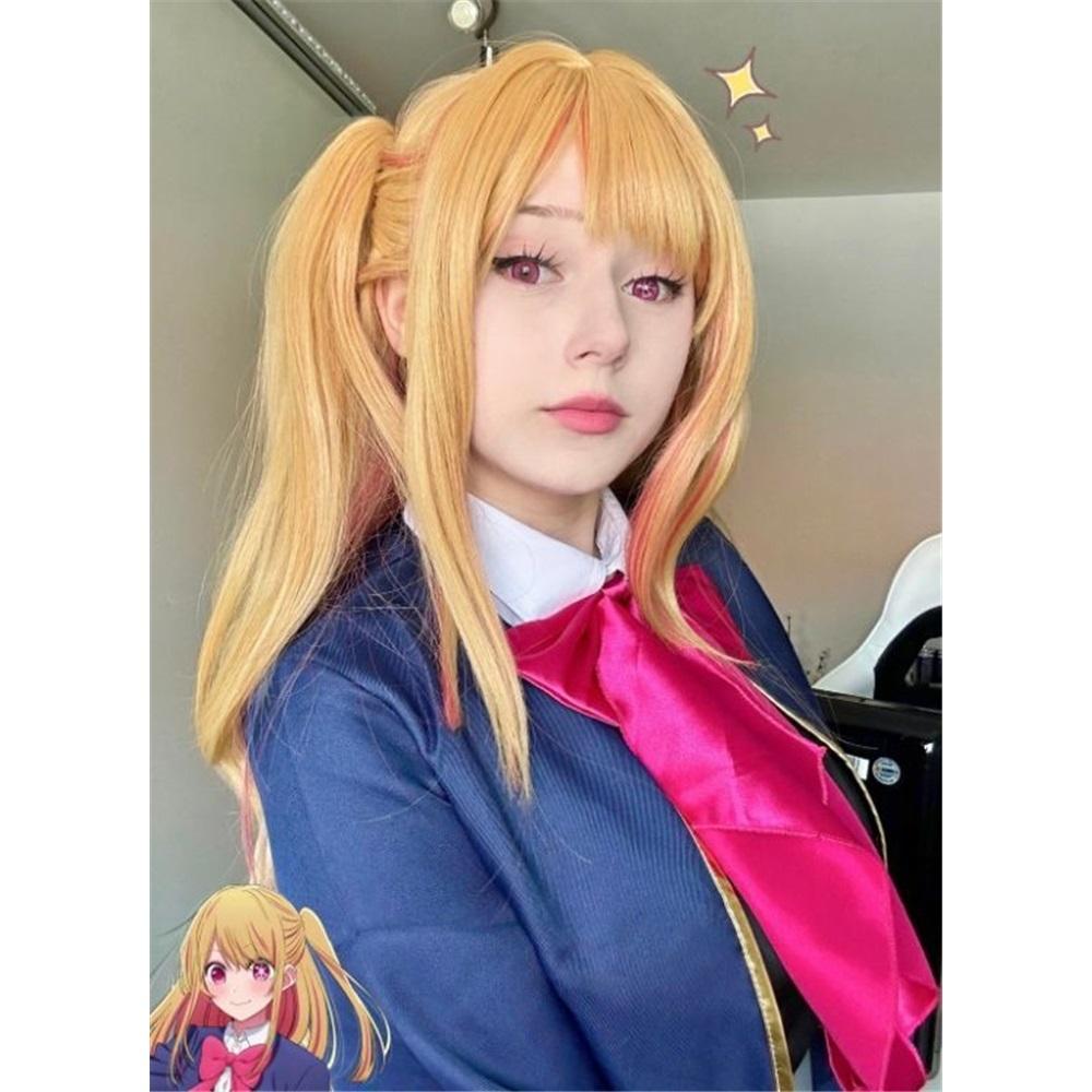 Аниме Oshi No Ko Ruby Hoshino Kana Arima Косплей Костюм Синяя школьная форма Карнавальный костюм Полный комплект Ruby Косплей