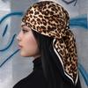Fashion  Leopard Print Square Scarf Women'S Satin Scarves Casual Decoration Small Shawl Luxury  Headband Bandana