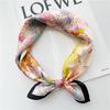 53*53cm Square Silk Scarf Women's Fashion Printed Small Neck Scarf Office Women's Hair Belt Folar Handkerchief Women's Handkerchief Scarf