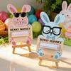 6PCS/SET Cartoon Easter Cash Holder Portable Decorative Bunny Banknote Card Funny Paper Banknote Ornament Easter Celebration