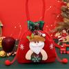 Christmas Apple Gift Bag Knitted Plush Santa Snowman Reindeer Bear Handbag Xmas Eve Candy Present Bag Holiday Party Decor