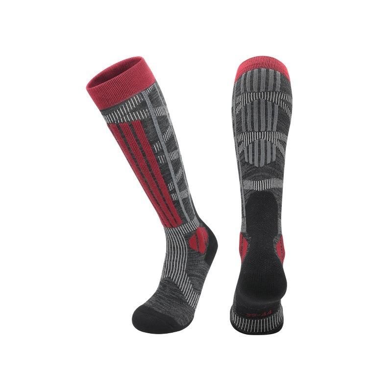 Зимние теплые утолщенные лыжные чулки, походные носки для женщин, мужчин, детей, противопрокольные, для катания на лыжах на открытом воздухе, высокие спортивные чулки