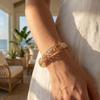 Rhinestone Vintage Cloisonne Bangle Hollow Women's Hand Bracelet  Gifts for Women Girl
