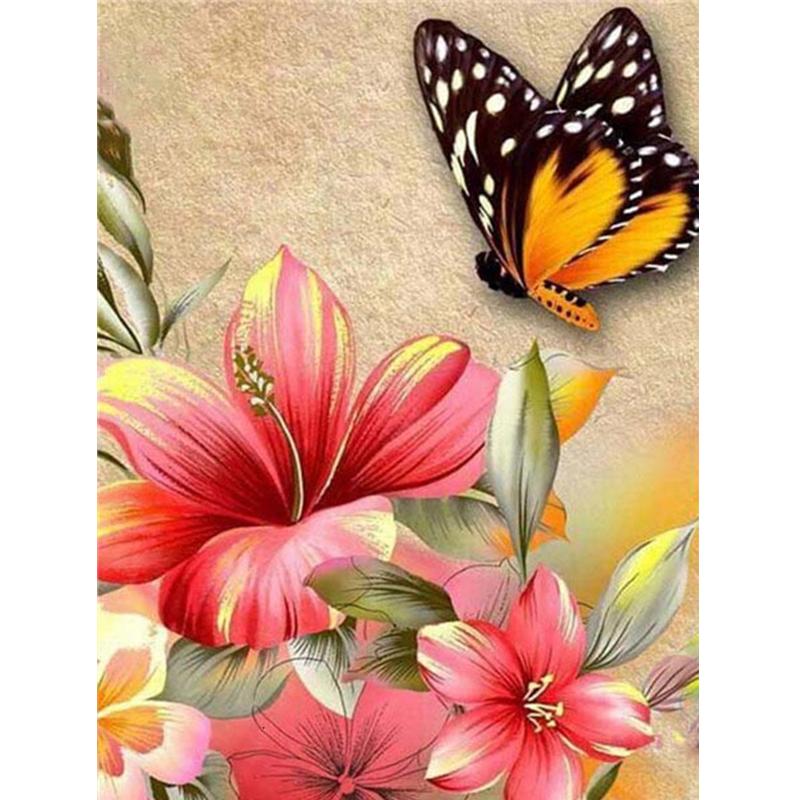 5D DIY Алмазная вышивка Бабочка Полный дрель Алмазная картина Животное Мозаика Искусство Новое поступление Декор для дома