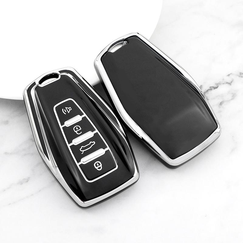 Silver Edge Car Styling Auto Accessories Car Key Case Cover Bag For Geely Boyue GT GC9 NL3 Tugella Emgrand X7 EX7 Coolray Atlas