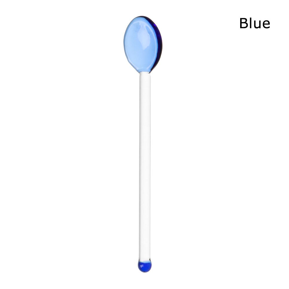 Новая красочная посуда Кофейные ложки Стеклянные ложки для чая с длинной ручкой