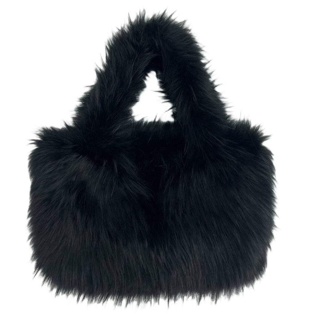 Зимние новые модные мягкие плюшевые женские сумки большой емкости темперамент меховая женская большая сумка тоут европейские и американские ретро женские сумки через плечо