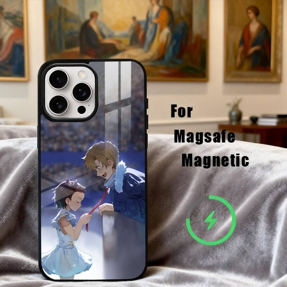 Чехол для телефона с аниме про фигурное катание M-Medalist Для iPhone17,16,15,14,13,12,11 Plus, Для чехла с магнитной беспроводной зарядкой