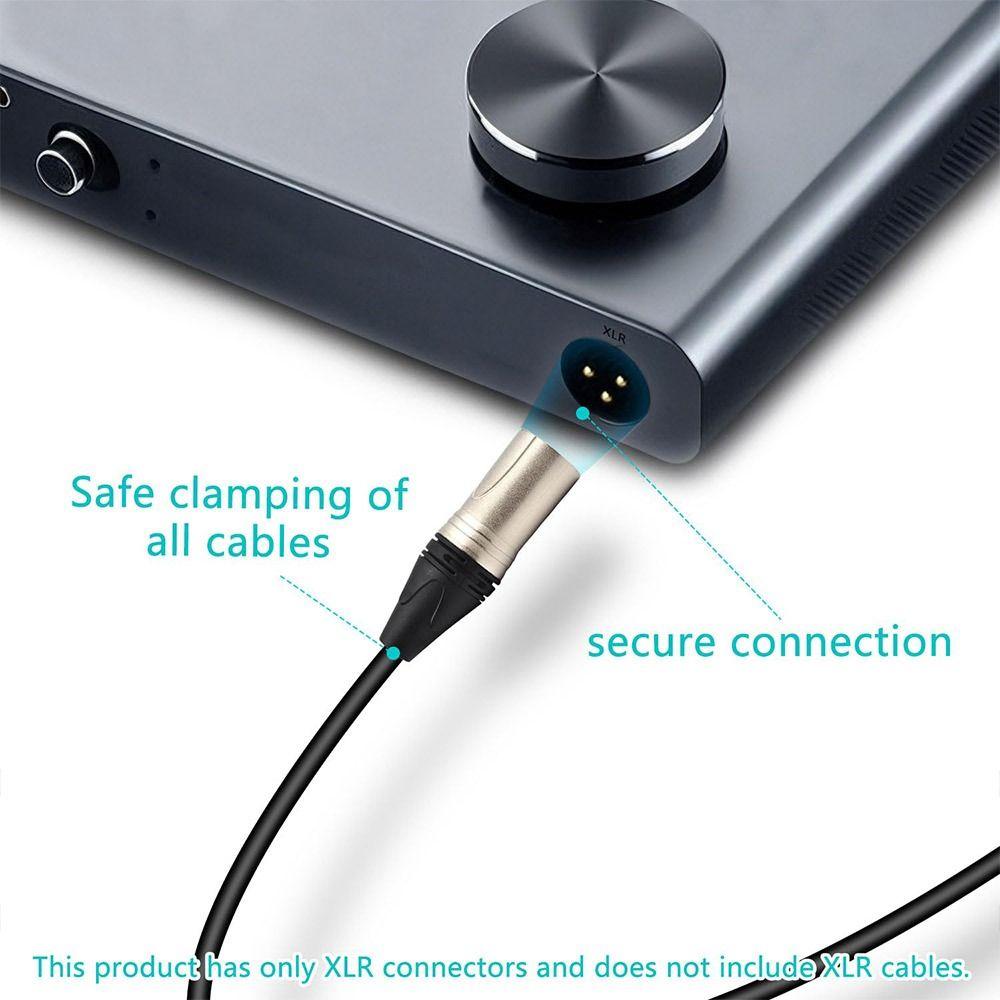 3-контактный разъем XLR вилка никелированная микрофонная вилка НОВЫЙ разъем XLR для динамика Аксессуары для динамика