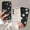 Милый чехол с принтом ромашки и улыбкой INS для Samsung Galaxy A07 A06 A05 A05S A17 A16 A04 A04E A03S A03 M51 M31 M34 M20 M23 Корейский чехол