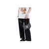 New MLB NY Yankees Hobo Bag Shoulder Bag Monogram Collection Women's Black/White 3ABQS012N-50BKS