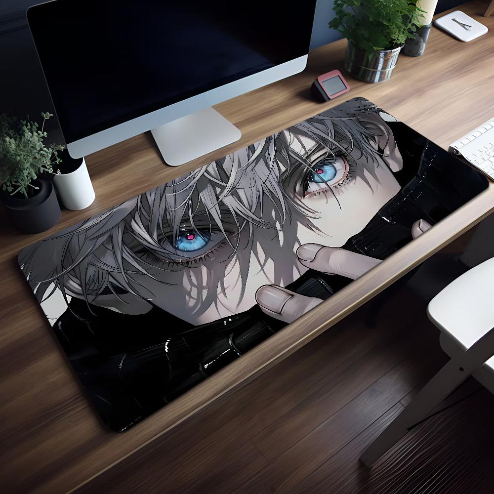 J-Jujutsu K-Kaisen Крушный Коврик для Мыши Нескользящий Утолщенный Большой Замок по Краю для Письма Офисный Студенческий Игровой Подушка MousePad