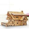 Castle 3D Wooden Puzzle Villa House Bamboo DIY Ferris Wheel Modle Educational Gifts