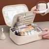 Partitioned High-Capacity Travel Makeup Bag, 1-Piece
