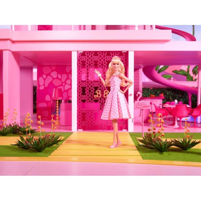 Кукла Mattel Barbie из фильма «Барби» в клетчатом платье (3+ года) HPJ96 Розовый (х 1)