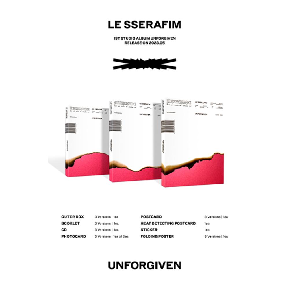 LE SSERAFIM 1-й студийный альбом [UNFORGIVEN] вкл.. Weverse ПОБ