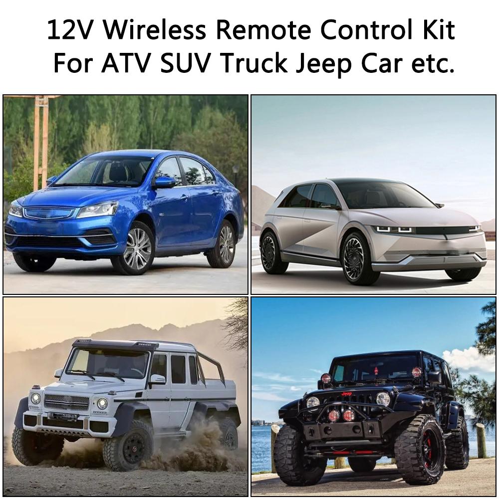 For Jeep Off-road ATV Trailer Wireless Winch Remote Control Kit 12V 24V Wireless electric Switch Controller Universal Winch Remote Control