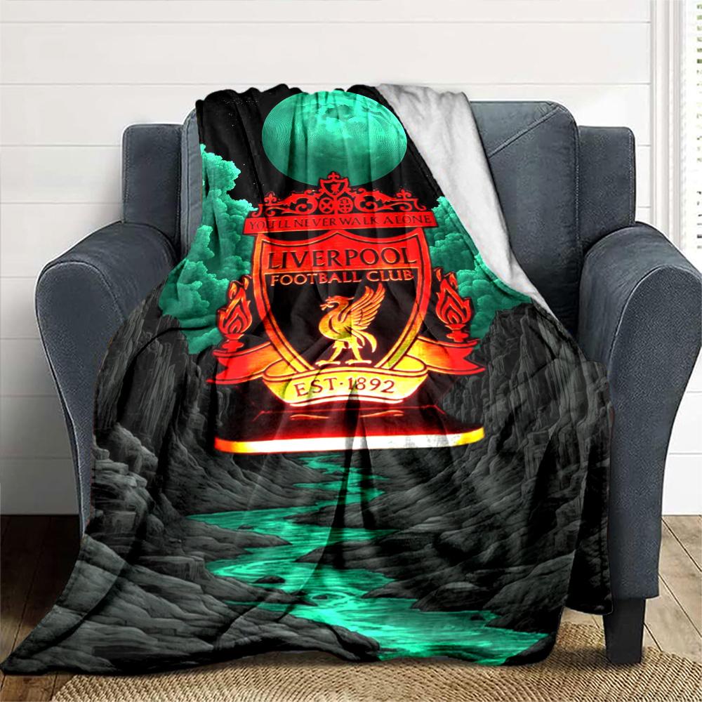 Liverpool Blanket Soft & Cozy Suitable for Bed Seaside Office Four Seasons Universal Stylish Decor Suitable for Gifting Relatives and Friends