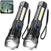 High Strong Power Led Flashlights USB Rechargeable Tactical Light Emergency Spotlights Telescopic Jetbeam Built-in Battery Torch