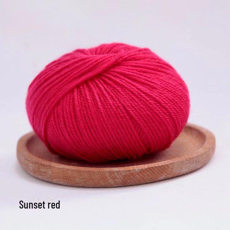 Клубок акриловой пряжи для вязания свитеров, крючков, обуви, тапочек, изделий ручной работы.