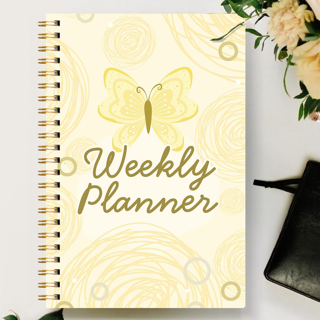 Undated Weekly Planner Spiral Notebook With Habit Tracker To Do List Goal Setting Stickers For School Work
