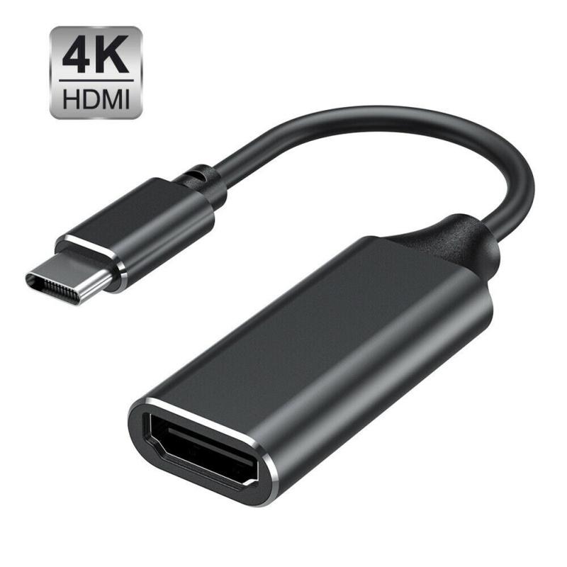 Usb 3.1 Type C в HDMI-совместимый преобразователь 4k Type C HDMI-совместимый адаптерный кабель, совместимый для