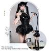 Sexy Little Devil Leather Skirt Set, Sexy JK Uniform, Halloween Cosplay Costume, Sexy Stockings Uniform Set
