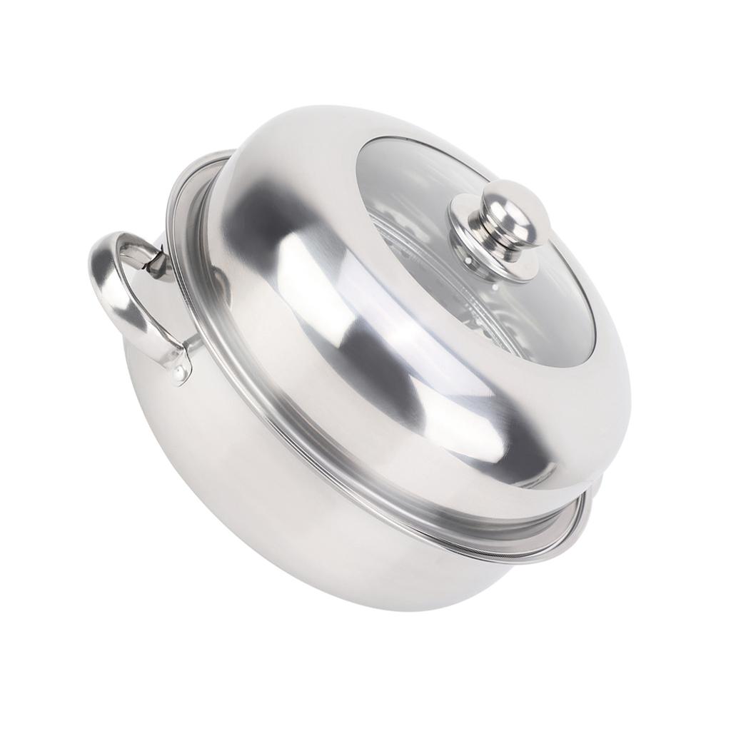 28 см однослойная кастрюля из нержавеющей стали, тушеная в сковороде, пароварка, кухонная утварь, бытовая кулинария