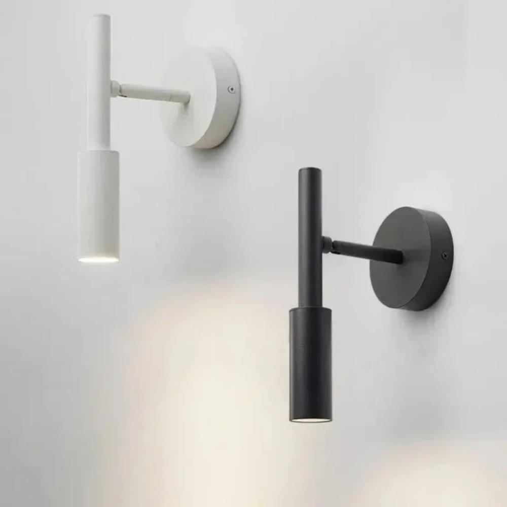 Minimalist Nordic Style Bedroom Background Wall Lamp Bedside Reading Light Study Lighting Design Sense Living Room Black White
