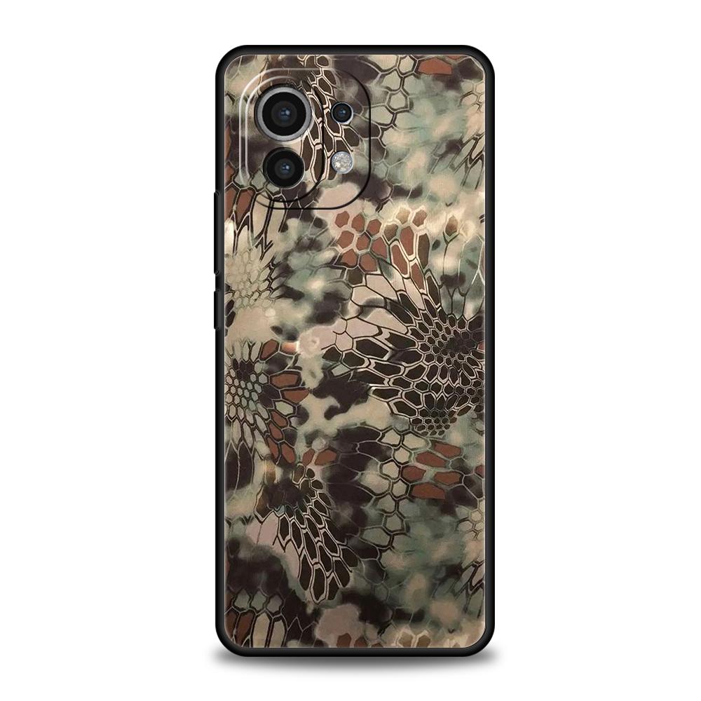Чехол для телефона для Xiaomi Poco F7 F6 F5 F4 F3 X7 X6 X5 X4 X3 NFC M4 C51 C55 GT Pro 5G Мягкий ТПУ Fundas Камуфляж Камо Военный