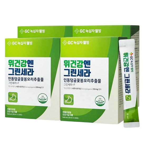 GC Green Cross Wellbeing Stomach Health Green Cera, 540 мл, 4 шт., корейское здоровое питание