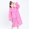 Children"s Raincoat Thickened Waterproof Girls Boy Rain Coat Kids Clear Transparent Hooded Rain