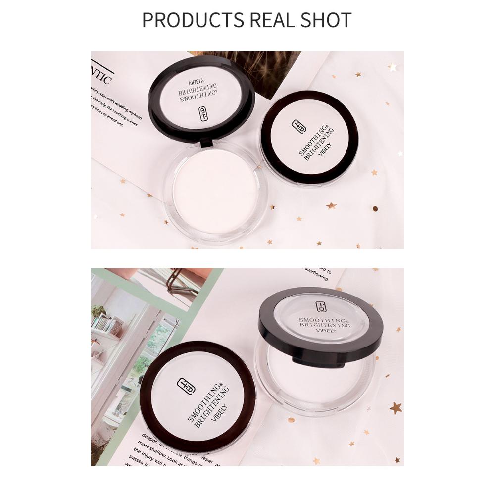 VIBELY Setting Powder — это высокопигментированная, маскирующая и осветляющая пудра, которая долго держится, устойчива к поту и не смывает макияж.