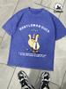 Gentleman Duck Like Free Printing Retro Mens TShirt Fashion ONeck Tee Snow Wash Clothing Soft Cotton Loose Short Sleeve