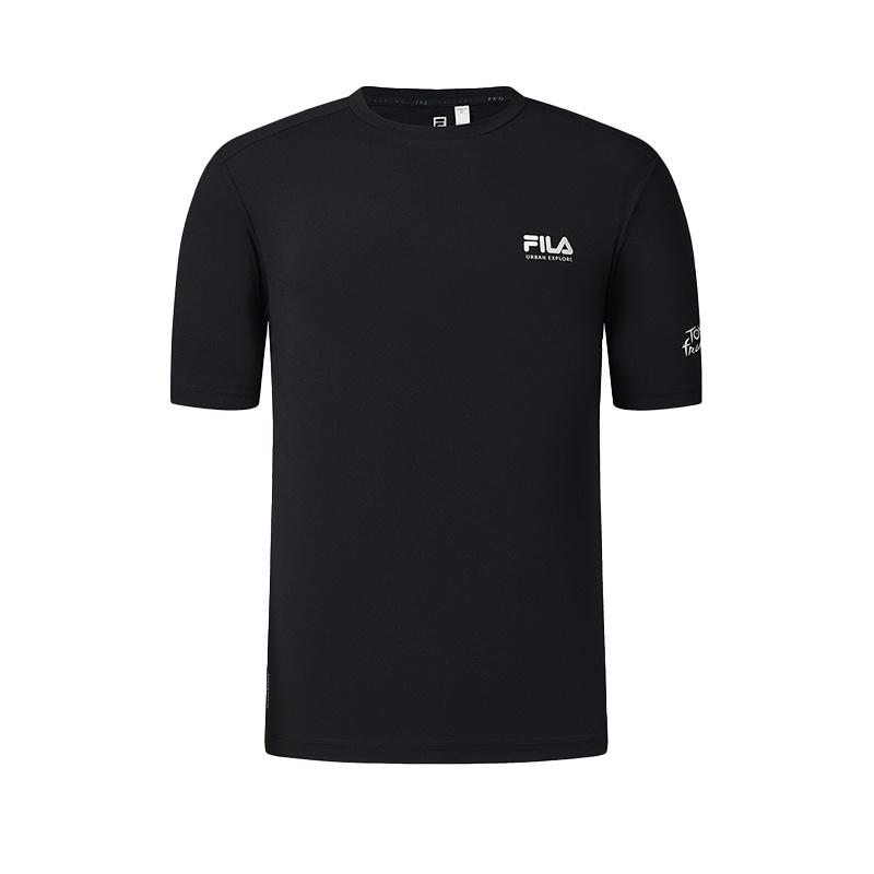 New FILA T Shirts Men's Pitch Black BK A11M538115F-BK
