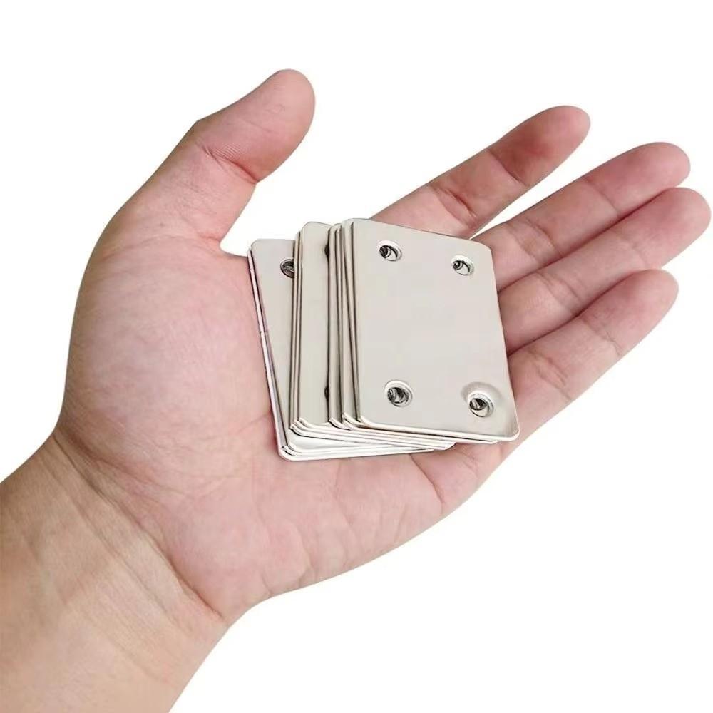 10 шт. Угловой кронштейн из нержавеющей стали Прямые мебельные крепежи Соединители для деревянных досок