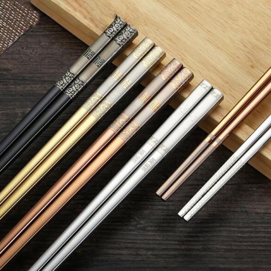 Excellent Non-slip Pick Up Comfortable Grip Chinese Style Food Chopsticks Daily Use Family Chopsticks