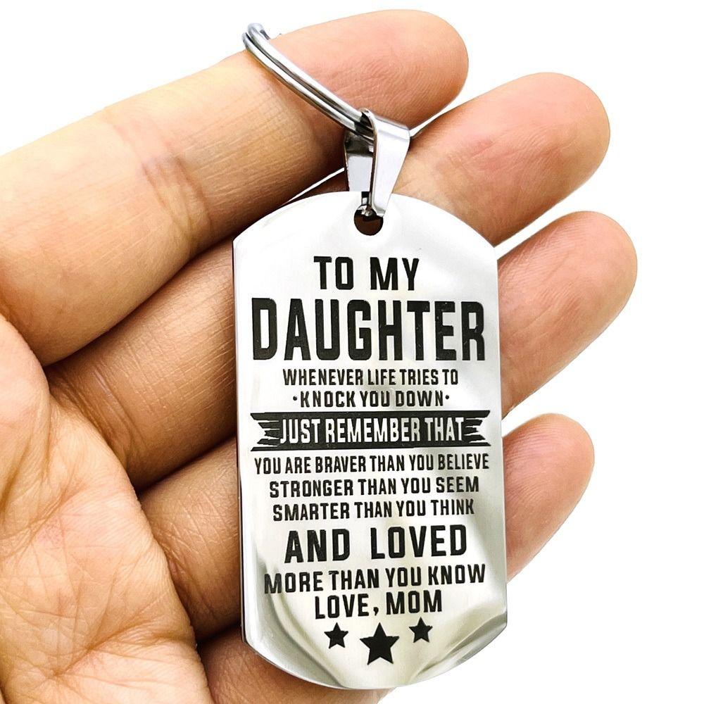 Vintage To My Son Keychain Daughter To My Dad Keychain To My Daughter Keychain Boys