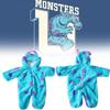 Adorable Baby Sullivan Monster Plush Onesie Thick Hooded Pajamas For Autumn Winter