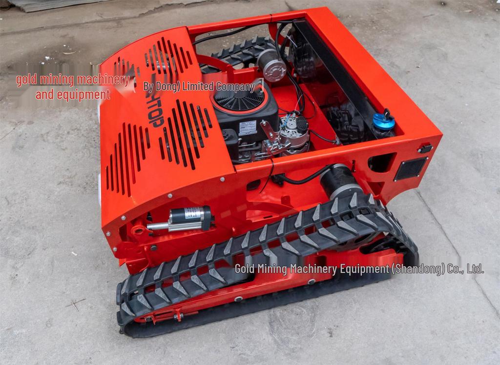 Compact Remote-Controlled Intelligent Lawn & Weed Mower for Fields and Grasslands