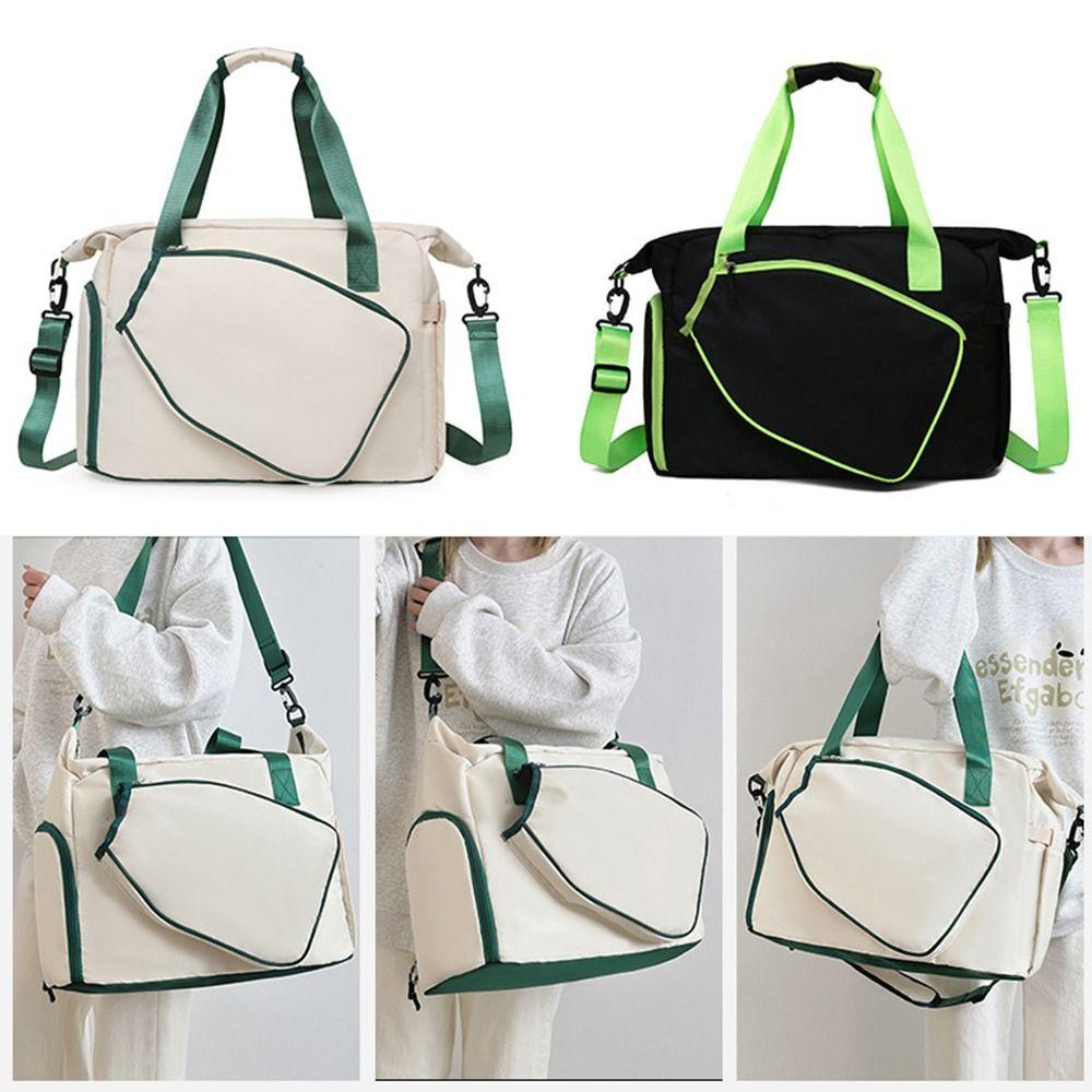Portable Pickleball Racket Bag Large Capacity Tennis Shoulder Bag Tennis Racquet Bag  Badminton