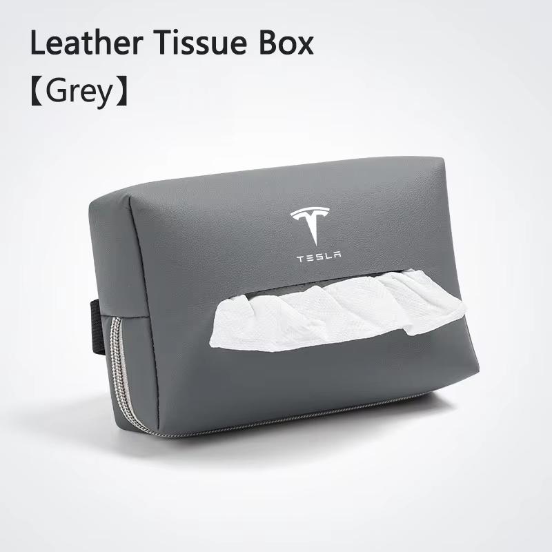 AMY1 Car Interior Tissue Bag Seat Back Tissue Storage Box Holder Accessories For Tesla Model 3 Model S X Model Y Roadster SpaceX