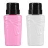 2Colors 230ML Plastic Nail Art Polish Remover Liquid Alcohol Pump Dispenser Empty Bottle