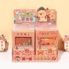 Gashapon Mahines Small Notepad Shaking Square Writing Pad Portable Capybara Notebook  Student