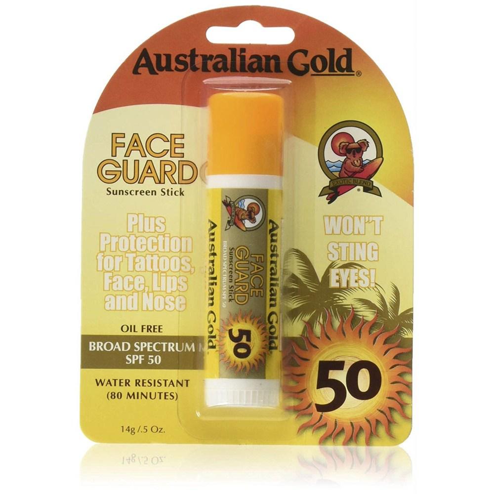 Солнцезащитный стик для лица Australian Gold Face Guard SPF50, 1 шт., 14 г